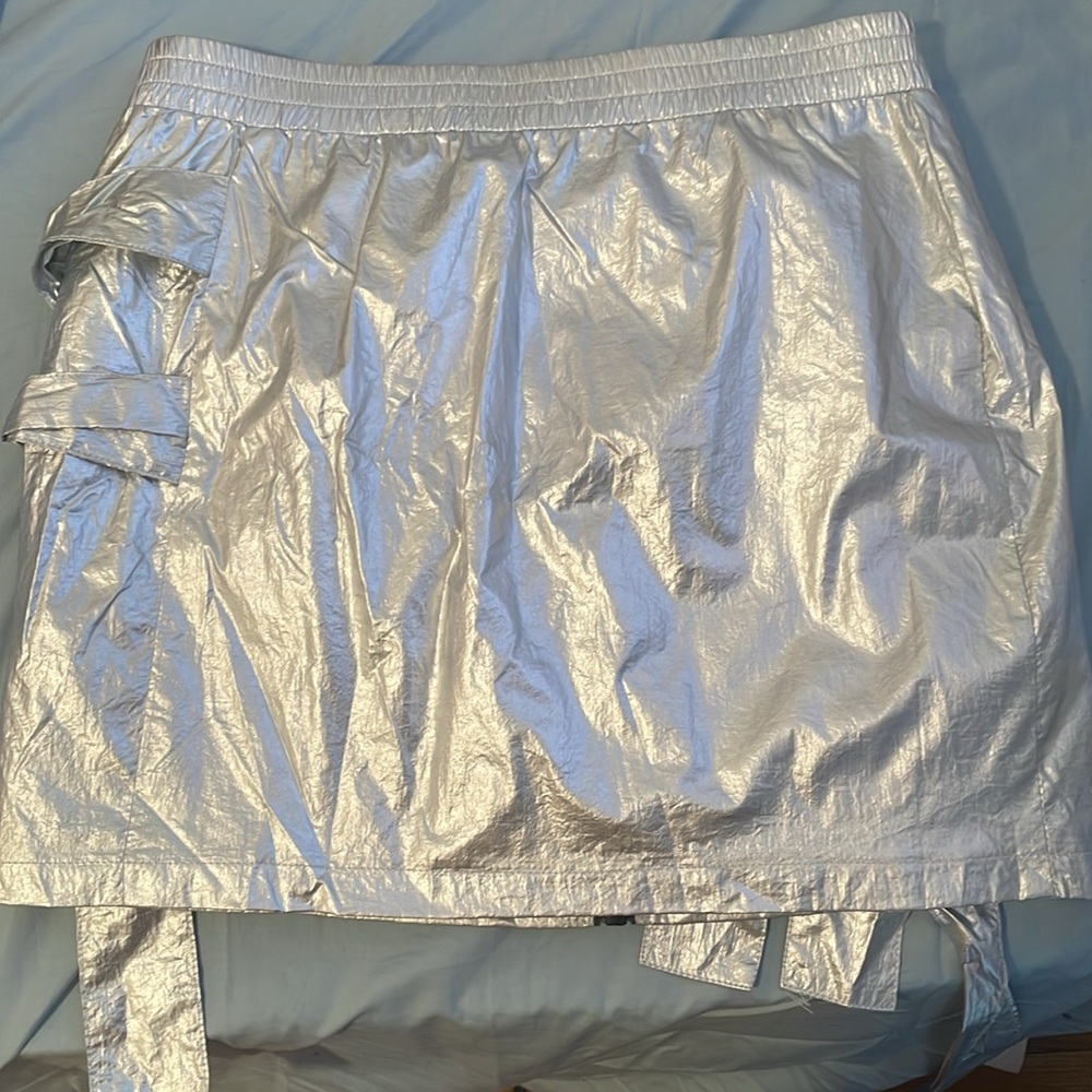 Silver Buckle Detail Skirt - Picture 3 of 3